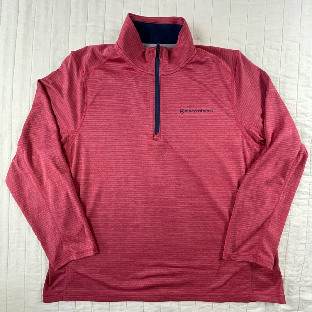 Vineyard Vines Coral Performance Pullover Xxl - image 1